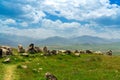 The Armenian Stonehenge Carahunge Ancient Observatory Royalty Free Stock Photo